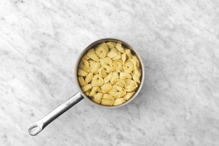 Cook the tortellini