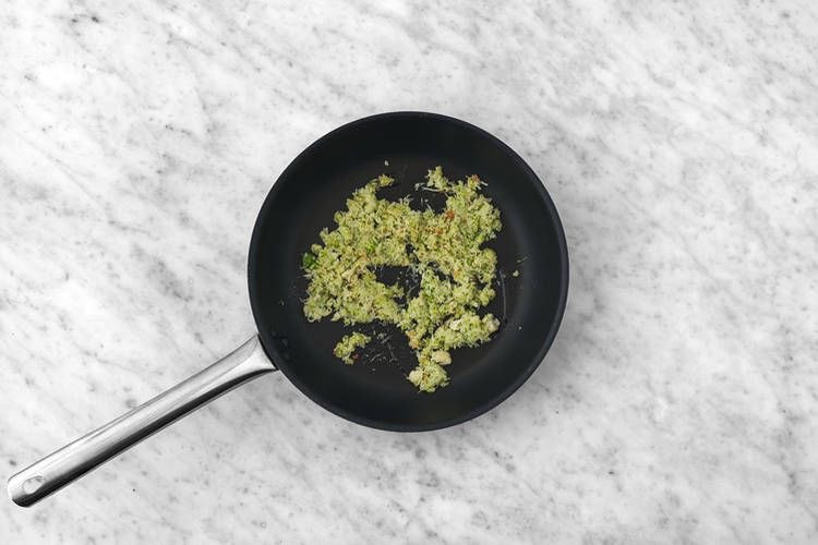 Cook the broccoli-cauliflower rice