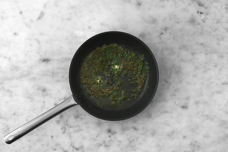 Make the caper lemon butter
