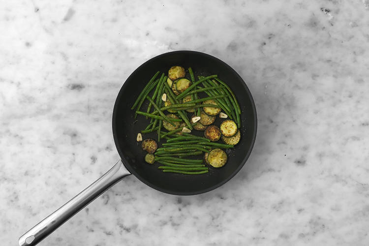 Cook the veggies