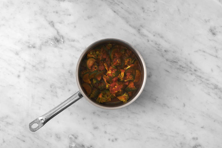 Cook the paneer & prawns