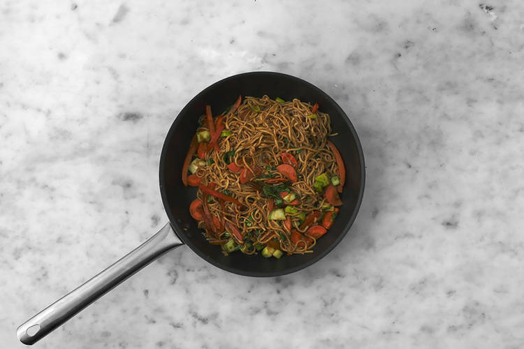 Cook the veggies
