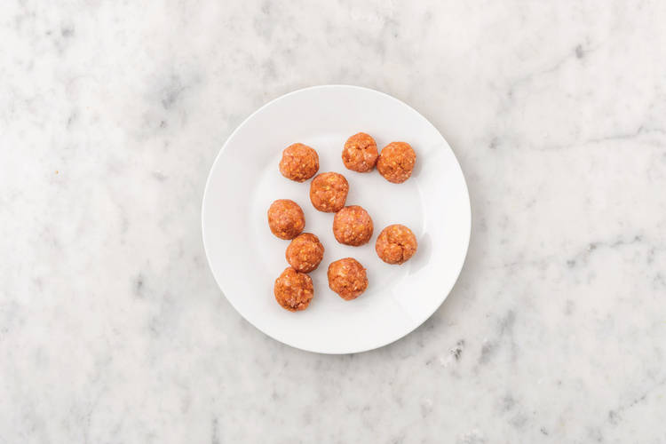Prep & cook the meatballs