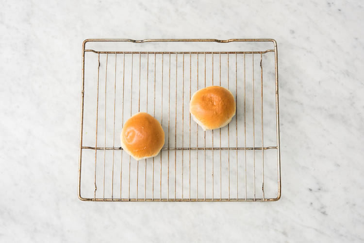 Heat the burger buns