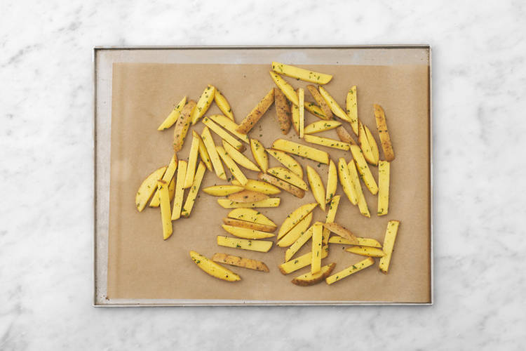 Bake the fries