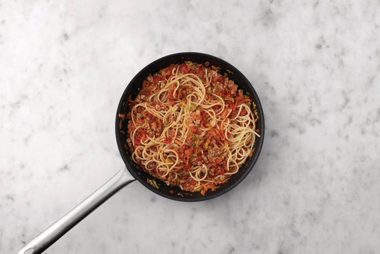 Add the fettuccine
