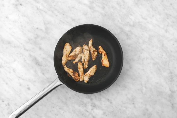 Cook the halloumi
