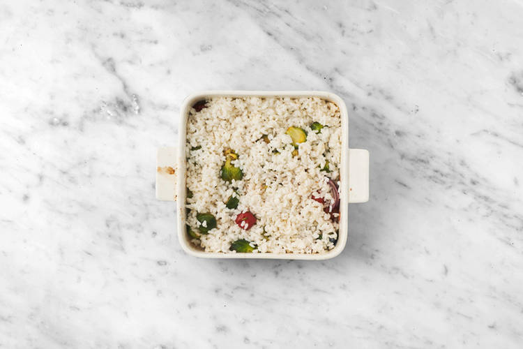 Bake the risotto
