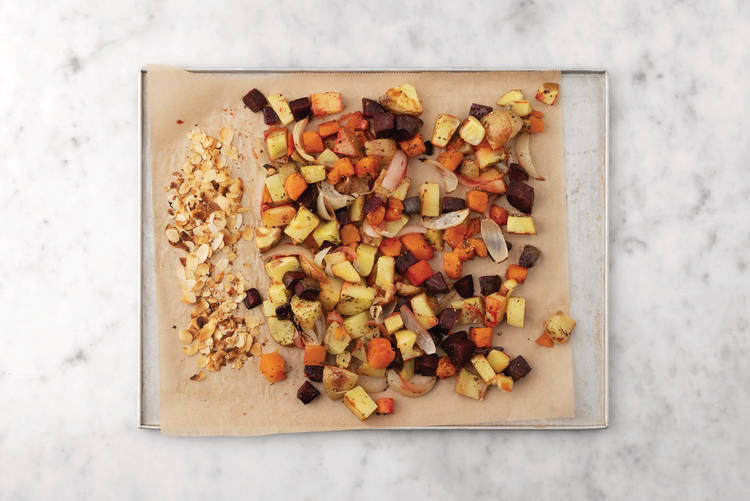Roast the veggies