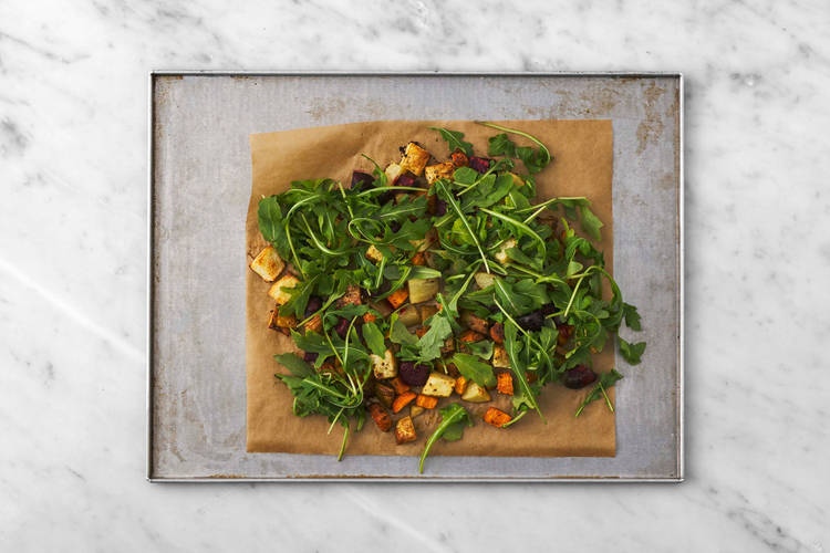 Tillsätt rucola