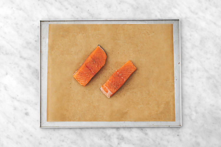 Prep the Salmon