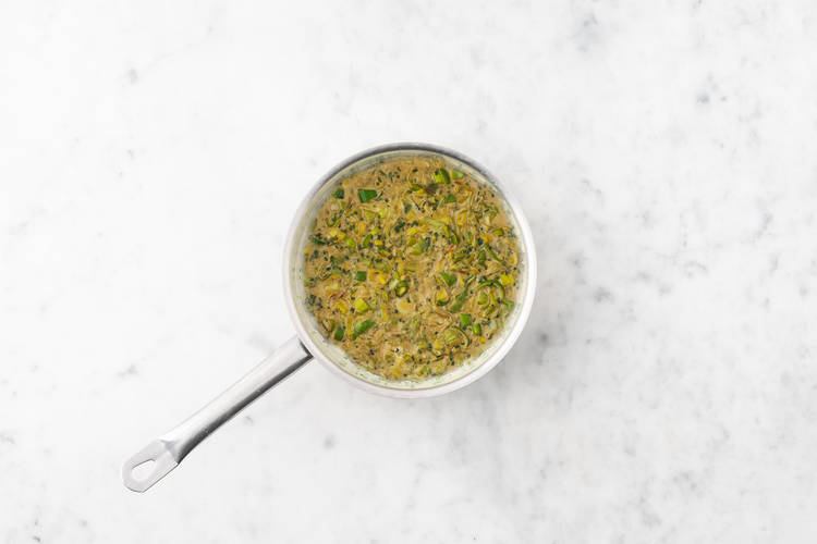Make your Leek and Chive Sauce