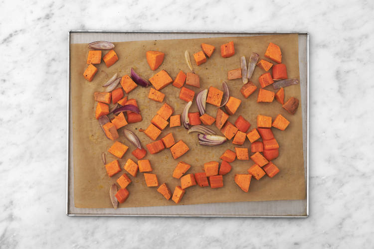Roast the veggies