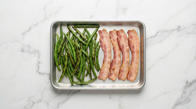 Cook Veggies & Bacon