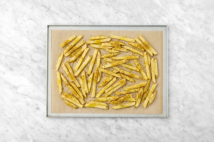 Bake the fries