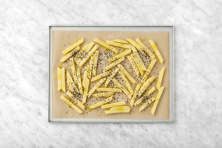 Bake the fries