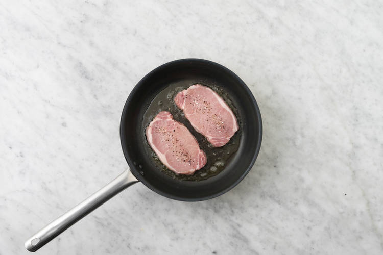 Cook the pork