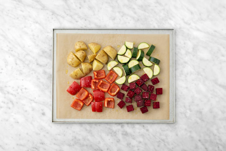 Roast the veggies