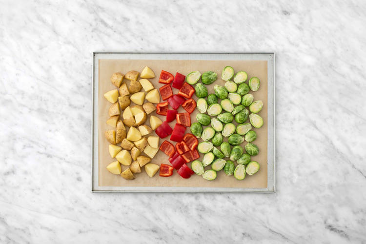 Roast the veggies