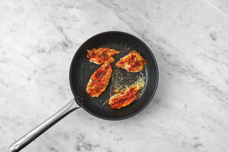 Cook the chicken