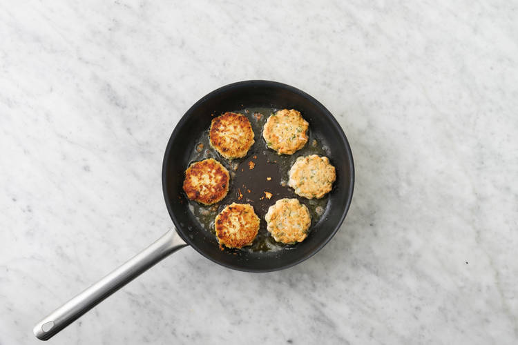 Cook the fritters