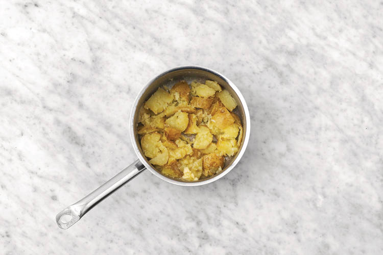 Finish the potatoes
