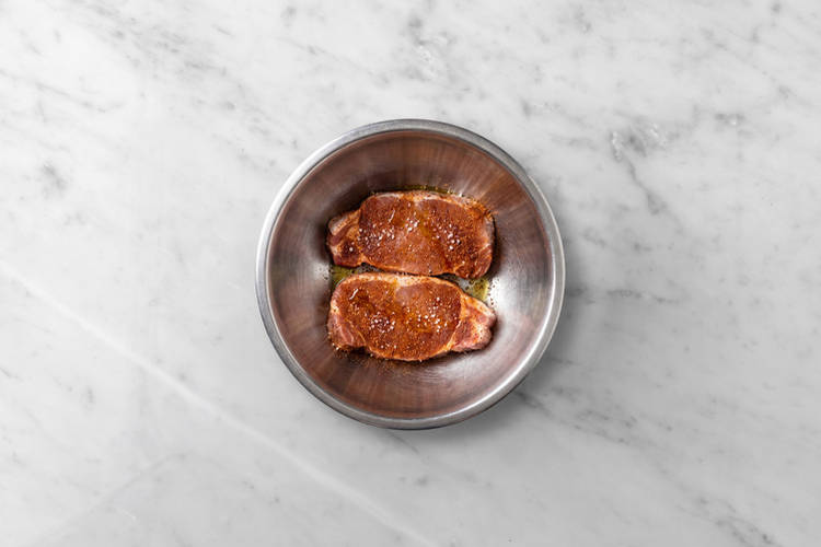 Cook the salmon
