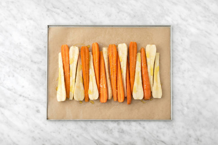 Roast the carrot & parsnip