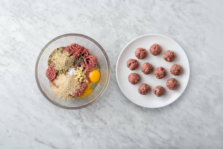 Make the meatballs