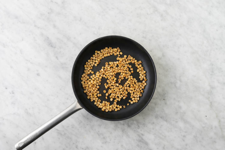 Char the corn