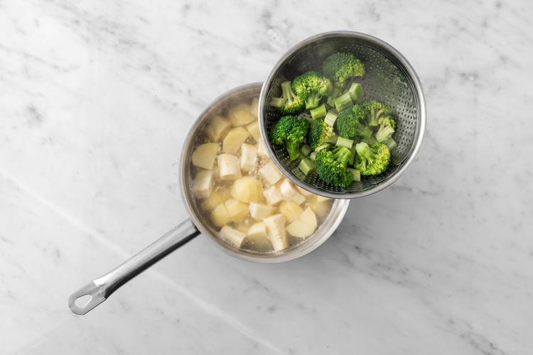 Steam the broccoli