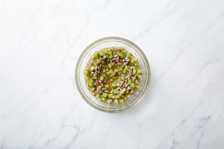 Make the kiwifruit salsa 
