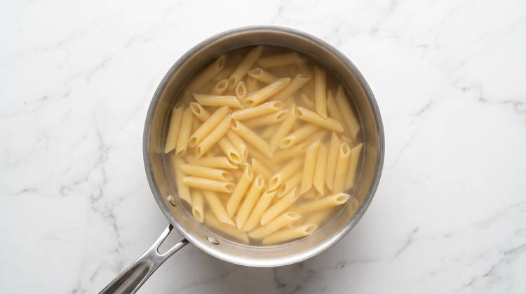 Cook Pasta & Fry Prosciutto