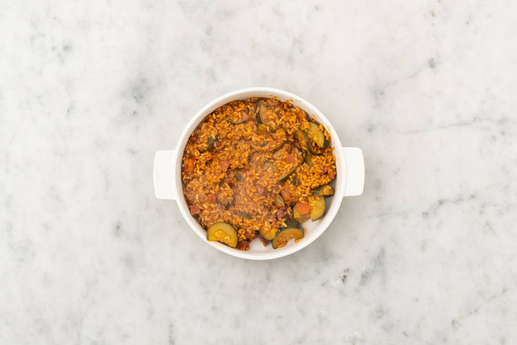 Bake the risotto