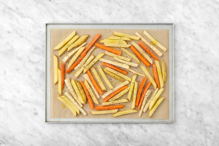 Rosta rotfruktspommes