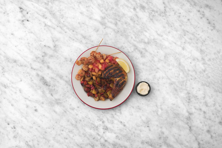Repas ensoleillé en vue