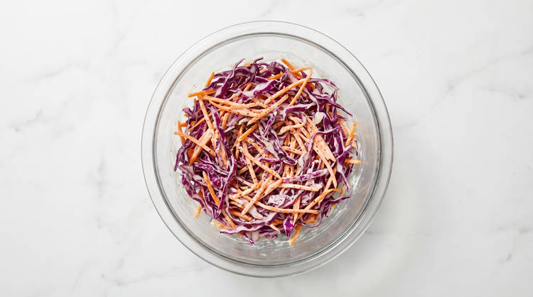 Make Slaw & Sriracha Mayo