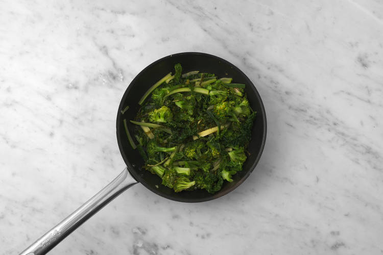 Cook the veggies