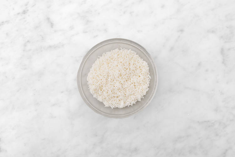 Heat the rice