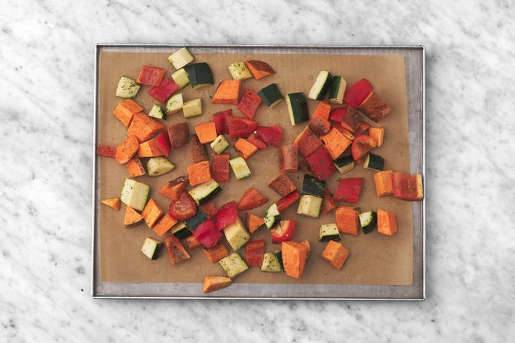 Roast the veggies