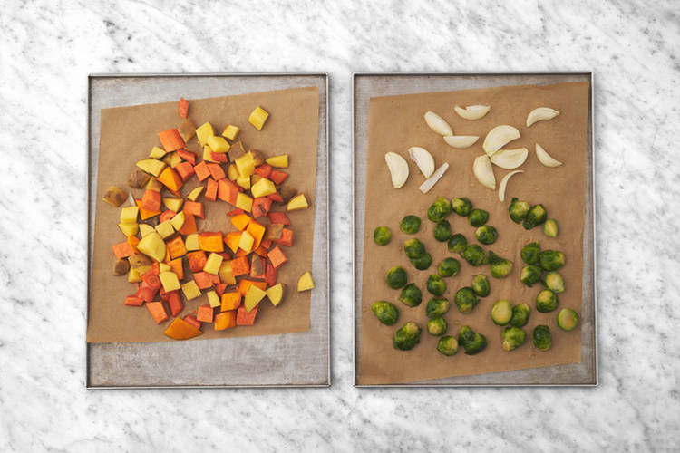 Roast the veggies