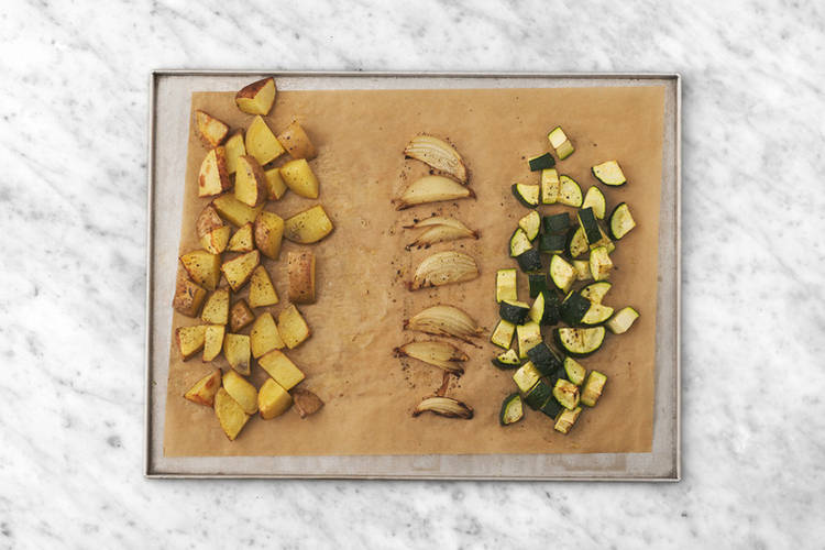 Roast the veggies