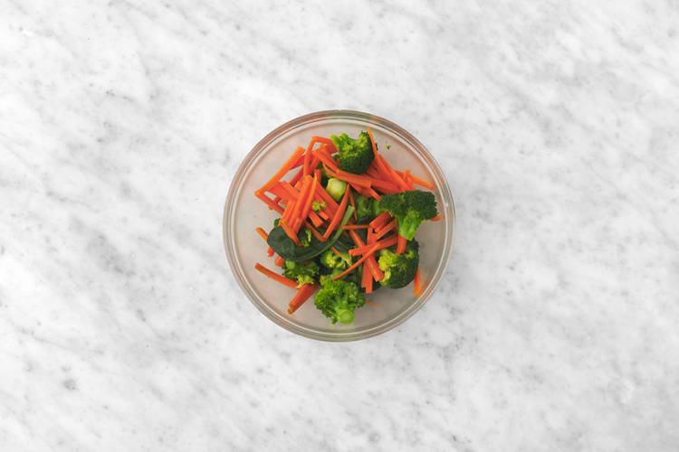 Steam the veggies