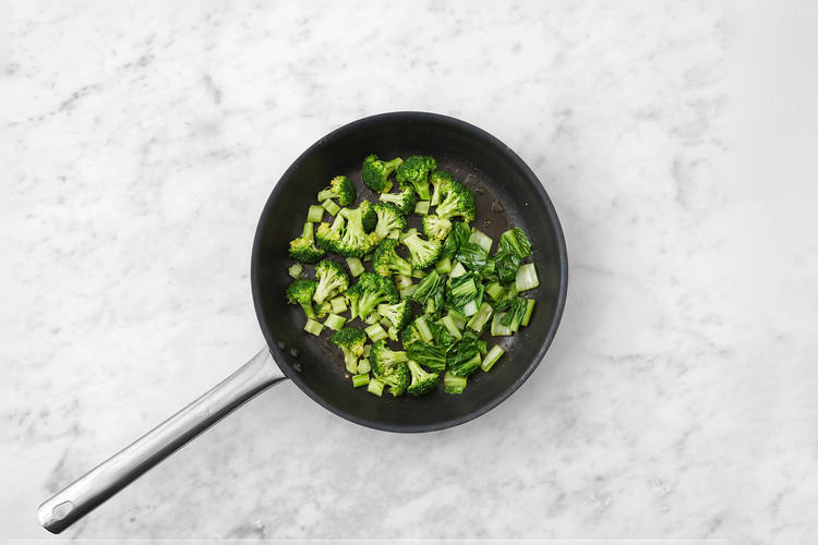 Cook the veggies