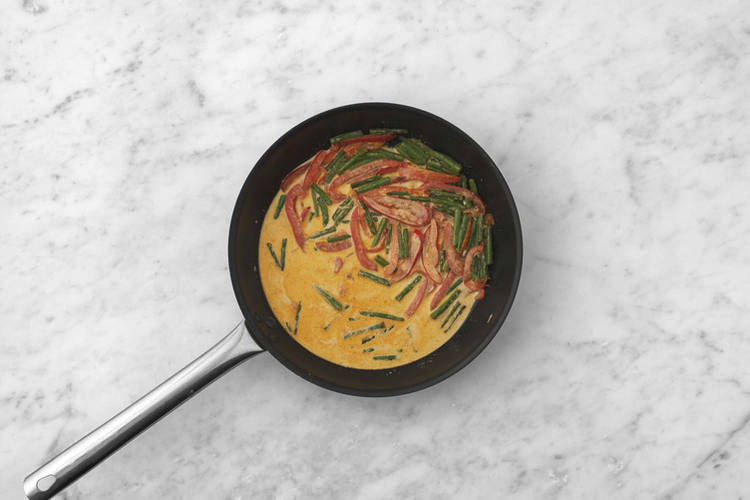 Add the coconut milk