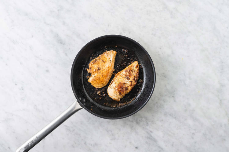 Saisir le poulet