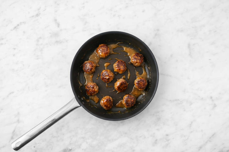 Cook the meatballs