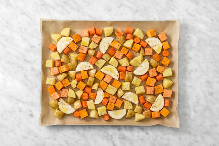 Roast the veggies