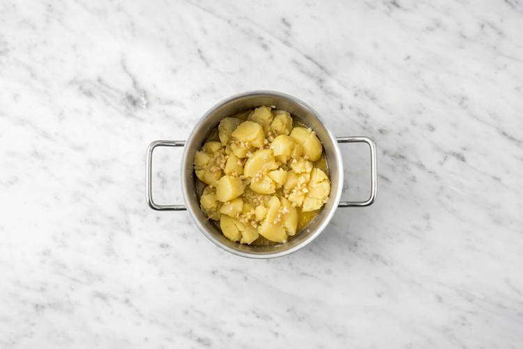 Crush the potatoes