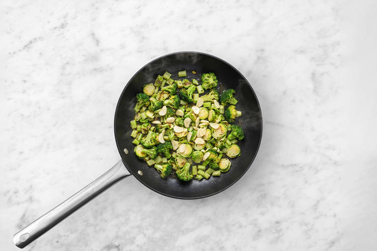 Cook the greens